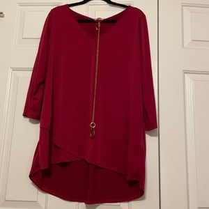 Plus sized, casual blouse